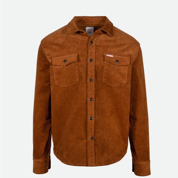 Topo Designs Women's Corduroy Mountain Shirt camel color button front xs - Picture 1 of 7